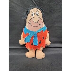 Vintage Fred Flintstone Stuffed Plush Doll 1972 Knickerbocker Hanna-Barbera